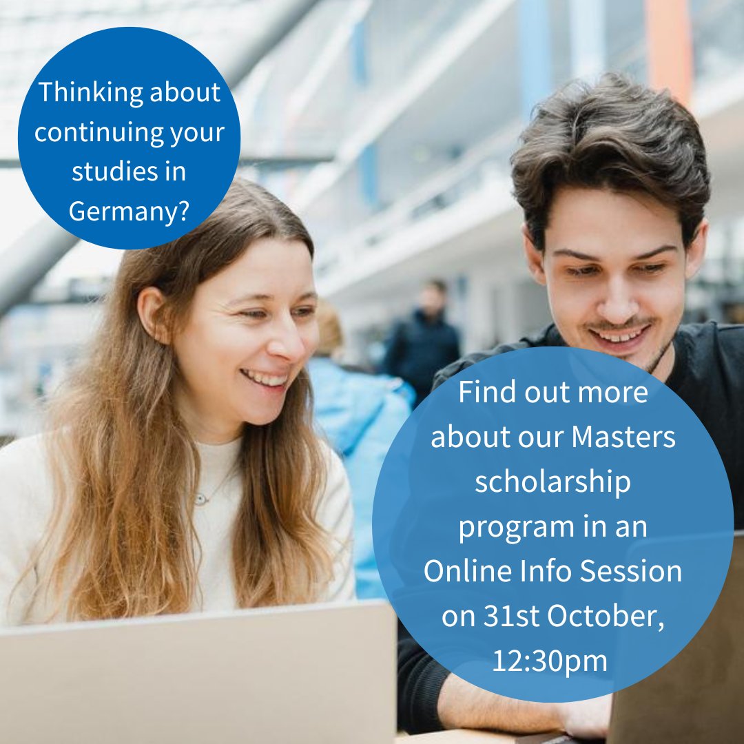 Interested in doing a Masters in Germany?
The DAAD London is offering a one-hour long information session about this scholarship on the 31st of October at 12:30pm. Register to attend here: ow.ly/FRnv50TMKcN