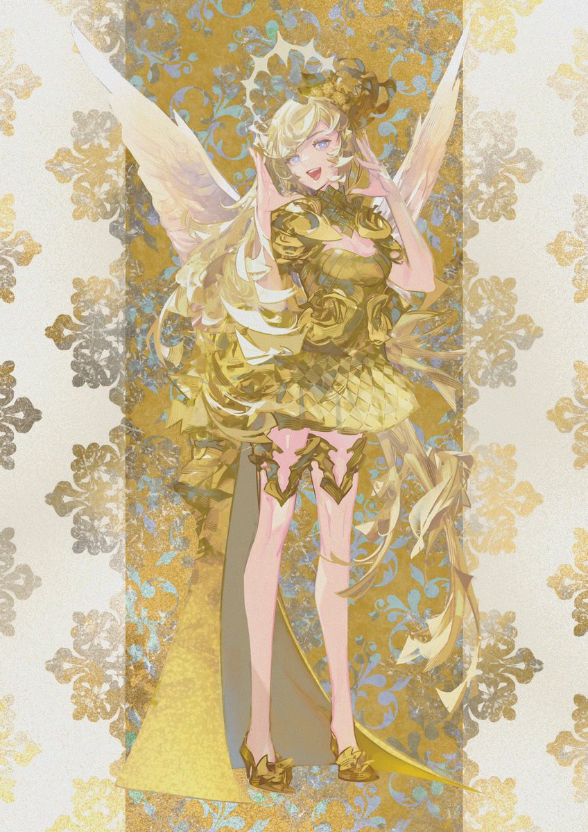 「今回個展用に描き下ろしました、この『Aφgel』と『φNgel』…何かのモチーフ」|風間雷太 RaitaKazamaのイラスト