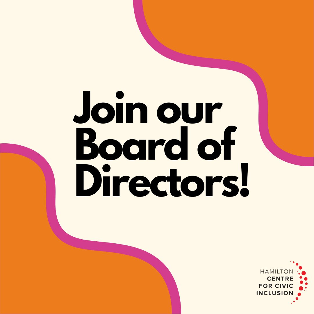 Join our Board of Directors!

We are seeking individuals with backgrounds in 1 (or more) of the following areas:

- Non-profit/registered charity law and governance
- Public policy
- Finance
- Fundraising

The link to apply is in our bio!

Deadline to apply is Nov 13, 2024