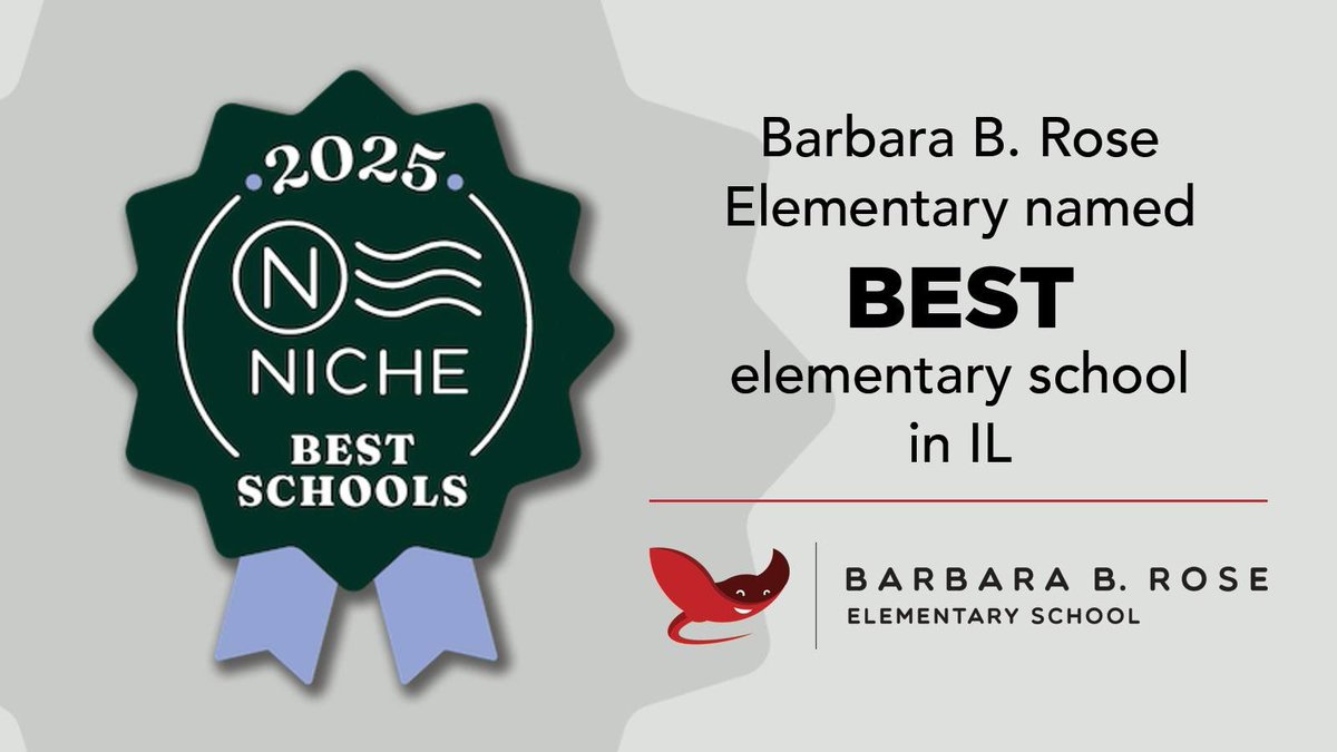 Proud to share that Rose has been ranked as the Best Public Elementary School in IL in the latest Niche rankings! 

LINK: niche.com/k12/search/bes…