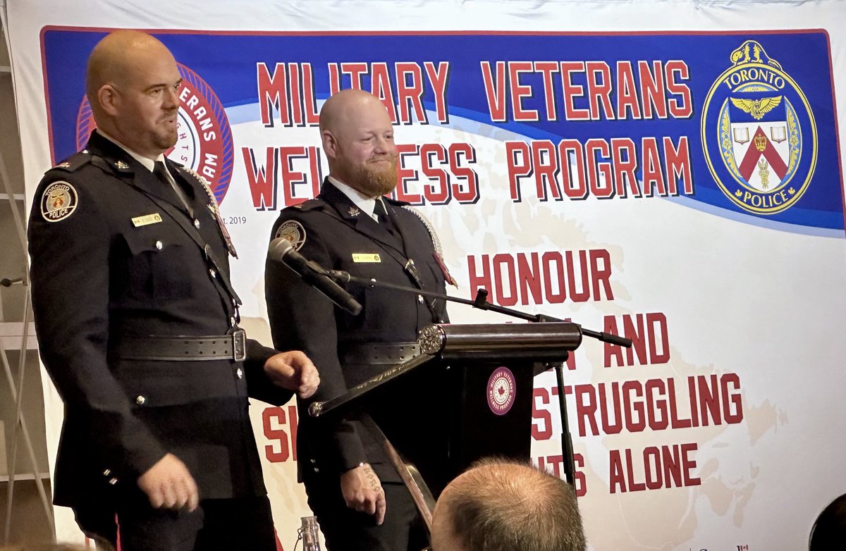 Jeff McGuire, O.O.M. (@chiefmcguire) on Twitter photo Honoured to attend an evening recognizing the Military Veterans Wellness Program. This program was born from the compassion & perseverance of these 2 amazing officers & is now delivered across the country & beyond. Thx Aaron & Jeremy. âŠ<a href="/TorontoPolice/">Toronto Police</a>â© âŠ<a href="/OACPOfficial/">OACPOfficial</a>â© Honoured to attend an evening recognizing the Military Veterans Wellness Program. This program was born from the compassion & perseverance of these 2 amazing officers & is now delivered across the country & beyond. Thx Aaron & Jeremy. âŠ<a href="/TorontoPolice/">Toronto Police</a>â© âŠ<a href="/OACPOfficial/">OACPOfficial</a>â©
