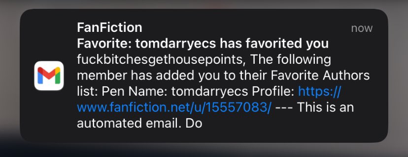 elliebotoman's tweet photo. ngl love still getting notifications from fanfiction dot net from stories i wrote almost a decade ago https://t.co/NxpSpKfVr1