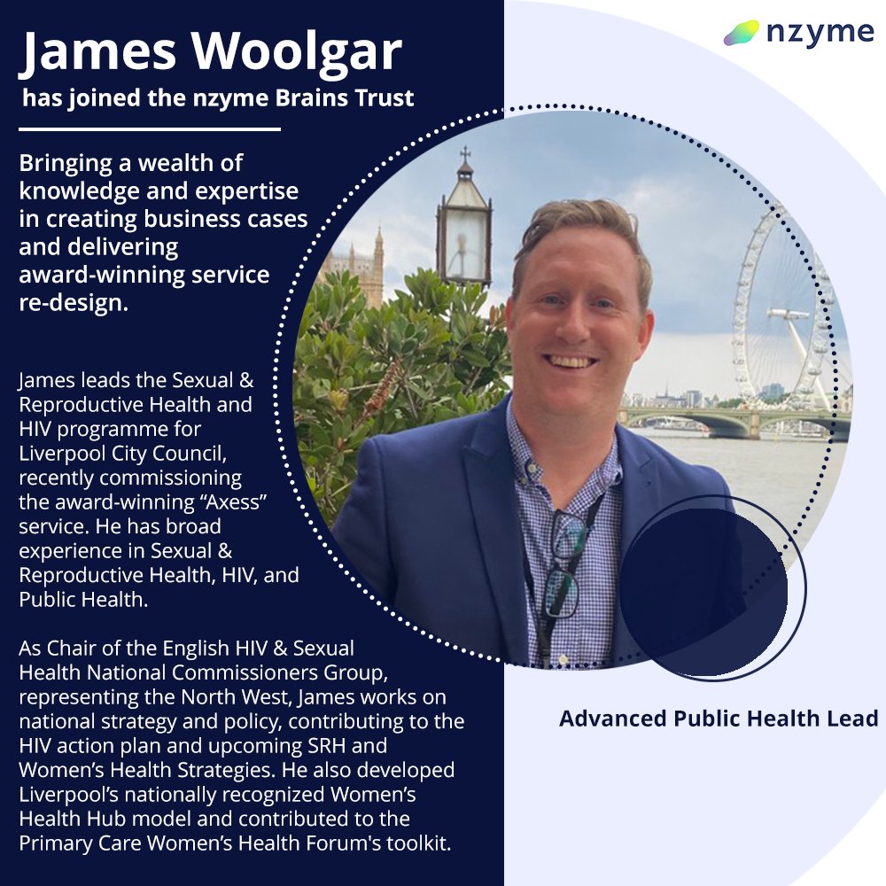 nzymegroup's tweet photo. We're excited to announce James Woolgar as the newest member of our Brains Trust!
His Women's Health Hub was shortlisted for the 2024 NHS Parliamentary Awards!
New content with James is coming soon—register for first access:
https://t.co/sbCMq4hkjT
#marketaccess #BrainsTrust https://t.co/7GjLEfbUNb