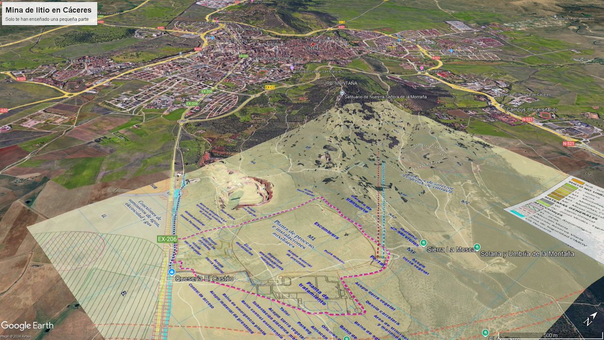mlinaje's tweet photo. Veo veo...
¿Qué ves?

Una enorme mina (con su megavertedero, balsas, acopios...) junto a una ciudad con 96.000 habitantes y Patrimonio de la Humanidad:
Cáceres.

Si tú tampoco quieres verla convertida en realidad, el 10 de Noviembre toca manifestarse.
#NoALaMinaCC https://t.co/59i5a6bOJB