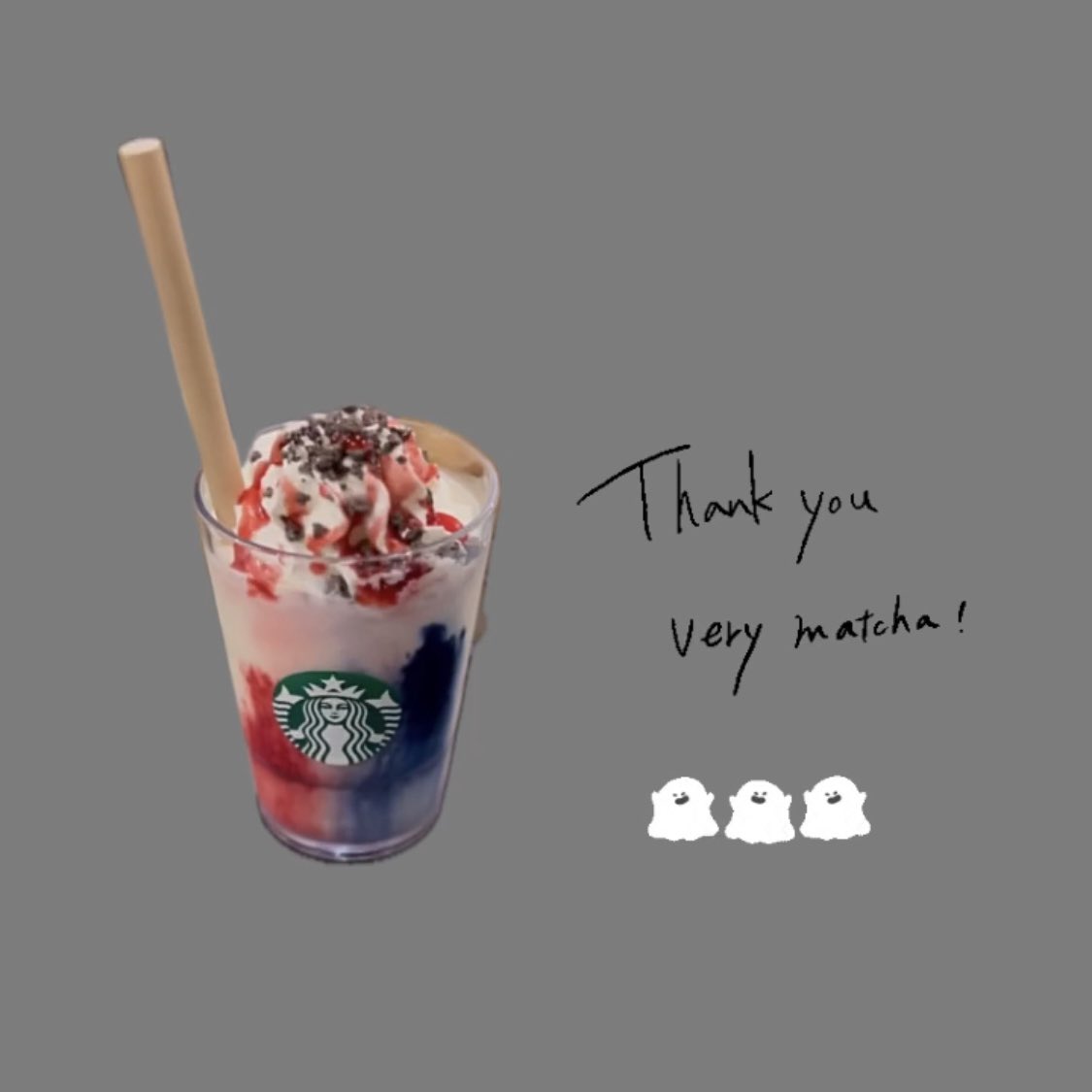 te_000te's tweet photo. いつもありがとうございます💓
なかなか���ける機会がなくて、ようやく使えました！(幸)

メラ メーラ フラペチーノ👻

. https://t.co/DVcu0pxsnG