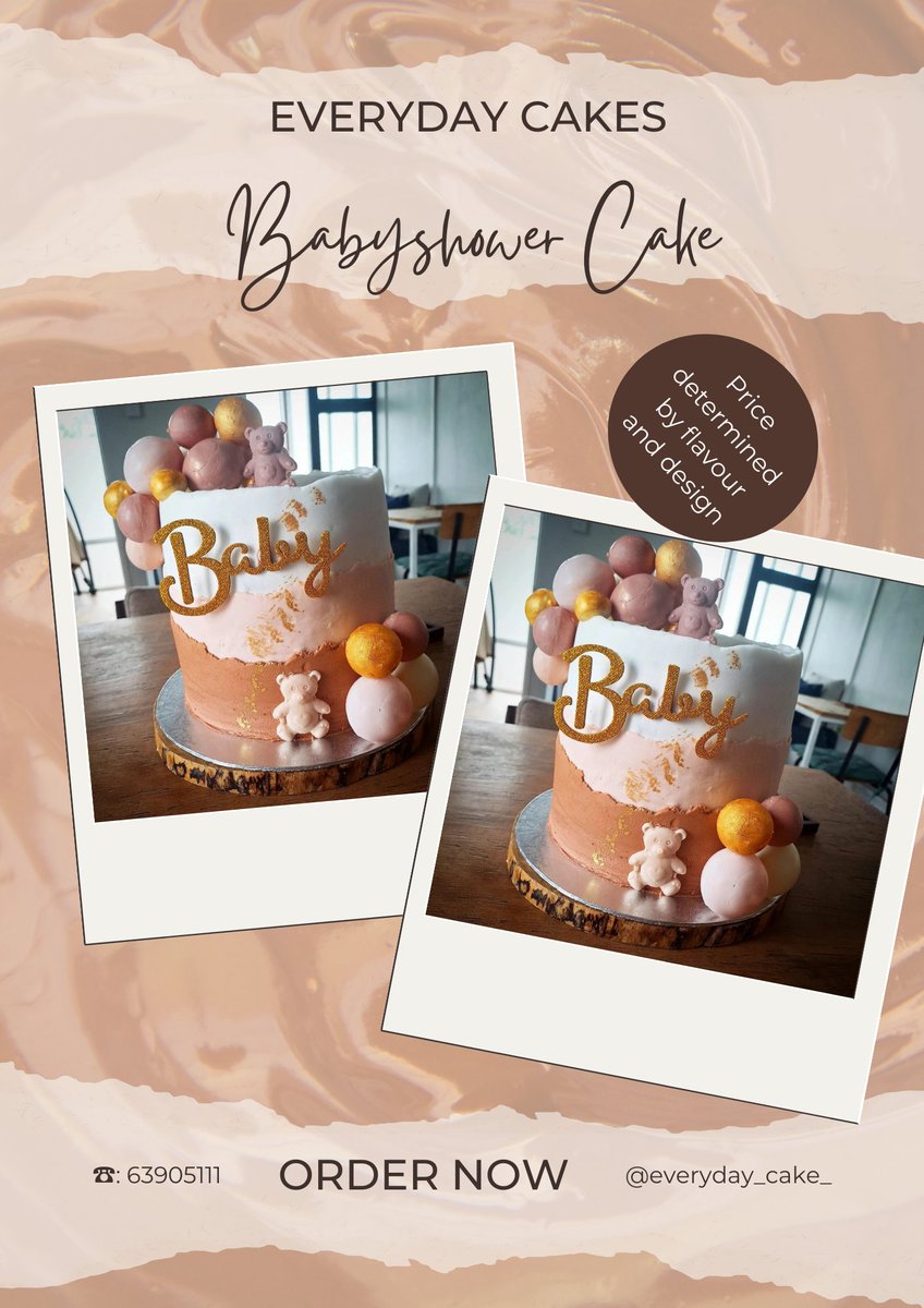 everyday_cakes_'s tweet photo. [CUSTOM CAKES]: Don't hesitate to call us for those special occasions. ☎️:63905111
#LsTwitter #RTForAwareness https://t.co/FvN3CX8HRq