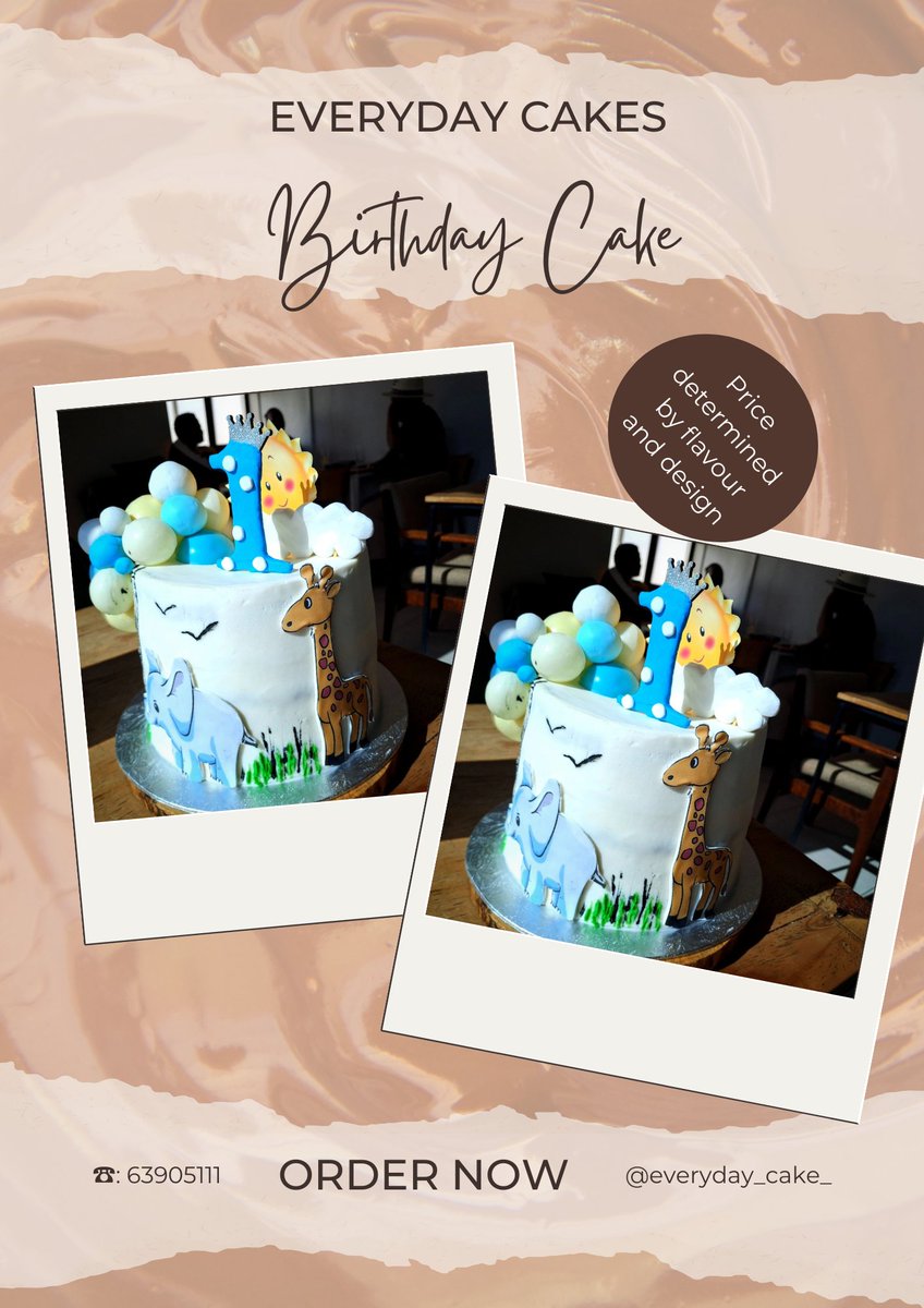 everyday_cakes_'s tweet photo. [CUSTOM CAKES]: Don't hesitate to call us for those special occasions. ☎️:63905111
#LsTwitter #RTForAwareness https://t.co/FvN3CX8HRq