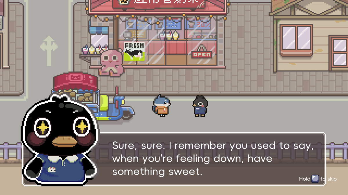 CallOfBoba's tweet photo. Call of Boba is in the Steam Fest until the end of this week! Rescue a struggling Boba Tea shop, make new friends around town and much more 🫖

What are you most enjoying about the demo?  👀 https://t.co/VBDowHot4e