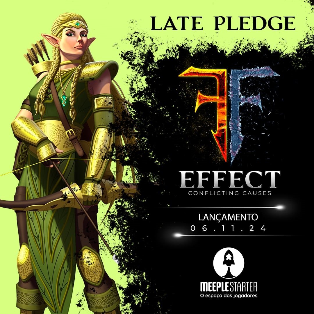 Effectcc's tweet image. Effect estará em Late Pledge na Meeple Starter a partir do dia 06 de novembro. Essa será a última chance de garantir valores e vantagens de financiamento coletivo antes do lançamento do jogo.

Venha fazer parte da nossa comunidade. Acesse o link meeplestarter.com.br/effect.