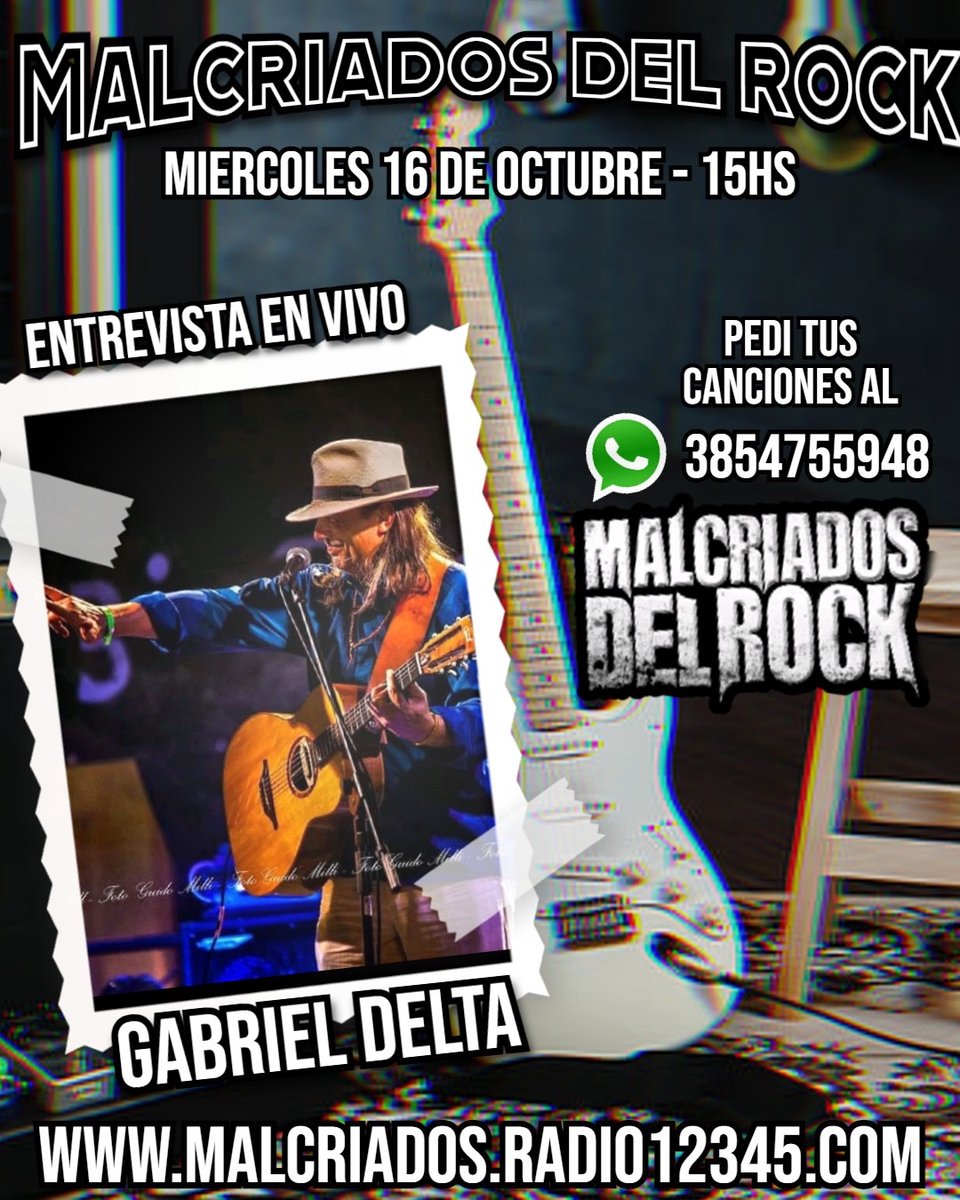 GabrielDelta21's tweet photo. Gracias Malcriados del ROCK
Gracias @robertoocaranz2
🔥🎸🇦🇷🎸🔥
#entrevista #malcriados #radio https://t.co/zQb5KwKcfm