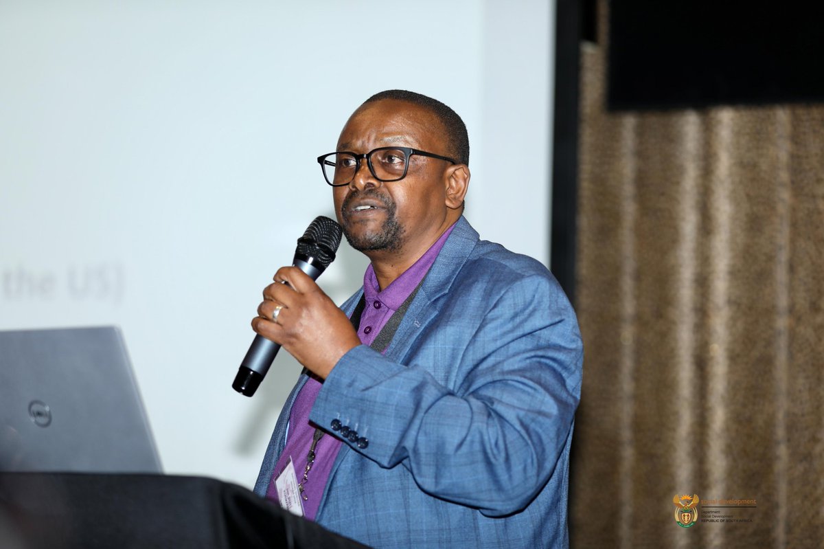 The_DSD's tweet photo. Mr. Buti Kulwane, Social Work Manager for Technical Crime (Human Trafficking), highlights a crucial aspect of human trafficking: victims often develop emotional bonds with their perpetrators, sometimes even falling in love due to the intimate and coercive relationships formed. This psychological manipulation is a key reason why victims may return to their traffickers after rescue, with their subconscious often making them feel indebted or loyal to those who exploit them.

#ShelterIndaba24