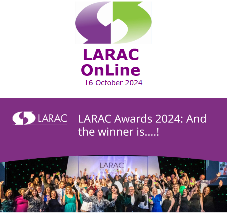 LARACspeaks's tweet photo. LARAC OnLine and Policy - 16 October issue - read it here!
https://t.co/Jpz3mbjxzJ https://t.co/HT86NNrpwX
