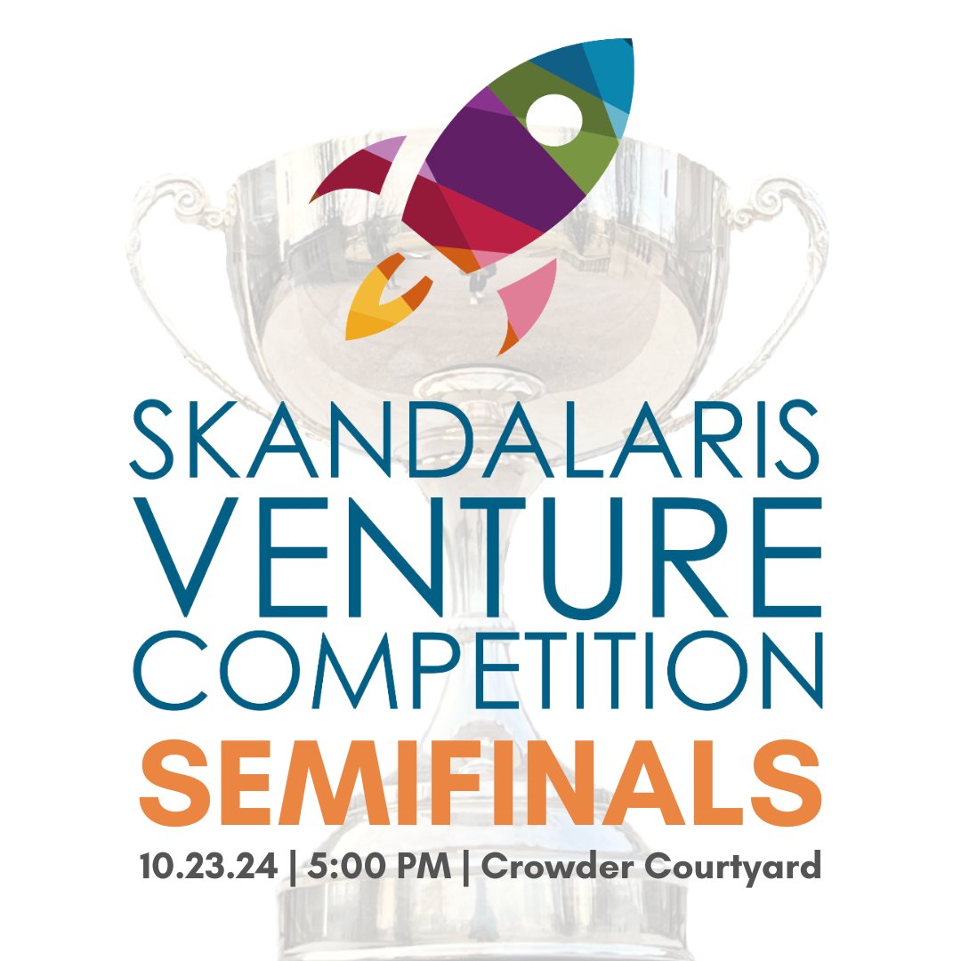 SkandalarisCtr's tweet photo. Join us for the Skandalaris Venture Competition Semifinals on Wednesday, October 23, from 5:00 - 7:00 pm in Crowder Courtyard! https://t.co/i2EKuBQR9c

#SkandalarisVentureCompetition #WashU #SkandalarisCenter #SVC https://t.co/xbeZ9l3Esc