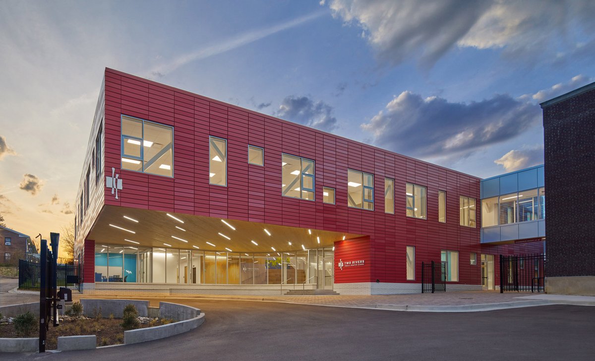Color in architecture boosts function and appeal. Read our #Blog: ow.ly/8oWP50TMH7O #Studio27arch #architecture #SustainableDesign