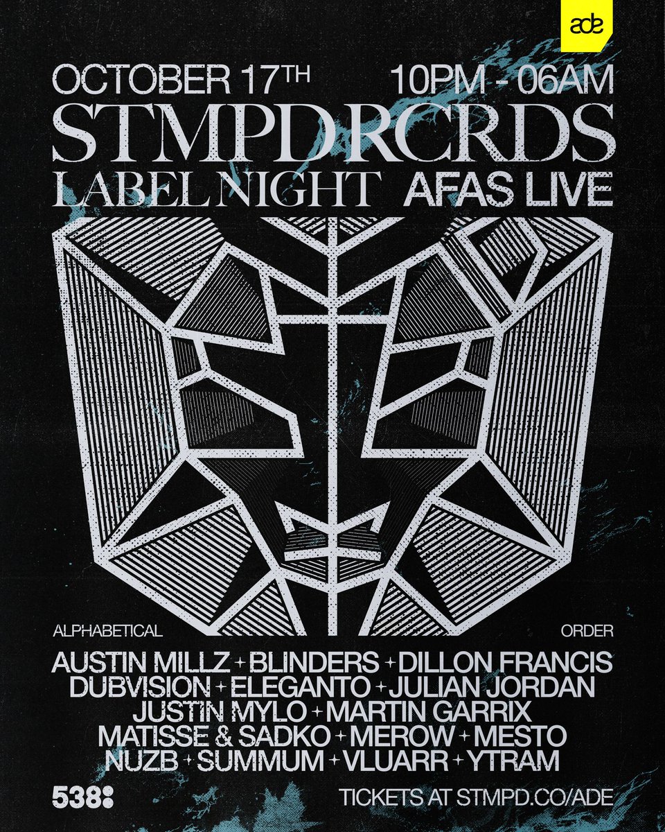 stmpdrcrds's tweet photo. excited to finally share the full line up with label boss @MartinGarrix playing from 02.00 to 03.30.. and for everyone that has been asking - YES, there will be an pop-up store at the AFAS with exclusive items 👀👕

https://t.co/bOFv4mHscf https://t.co/QsZBPAWJAM