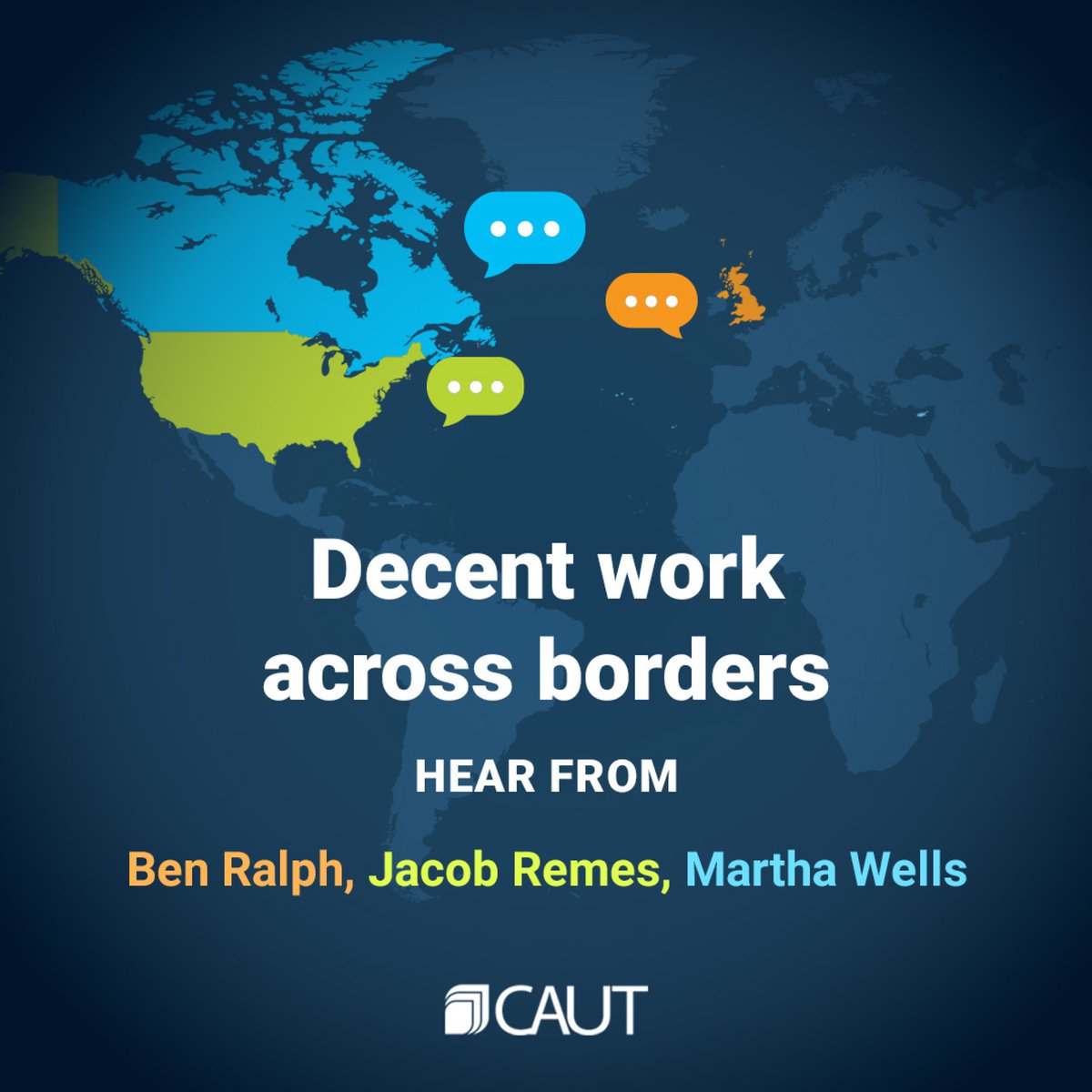 CAUT_ACPPU's tweet photo. #FairEmploymentWeek is fast approaching and we are kicking it off with a webinar on decent work across borders for contract academic staff.

Register now: https://t.co/dOcsZpewnv https://t.co/WBOe2OIFUX