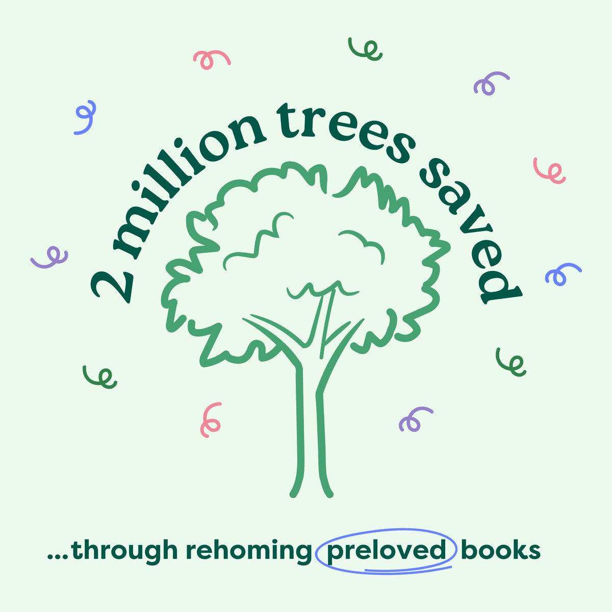We’ve saved 2 million trees!🌳

That’s right - 2 million trees saved, all thanks to you and your love for preloved books! By choosing preloved, you're keeping more books out of waste and allowing more books to be rehomed 📚

#2milliontrees #prelovedbooks #worldofbooks