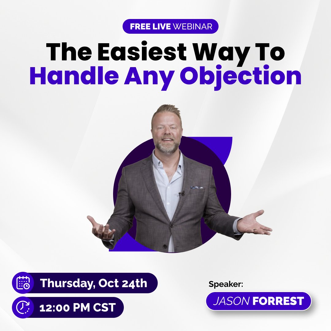 UnleashedFPG's tweet image. Struggling when a buyer pushes back? What if you could handle any objection and keep control of the sale without getting defensive? This new method, used by top agencies, is a game changer!

fpg.com/webinars/the-e…

#FPGwebinar #JasonForrest #SalesWebinar