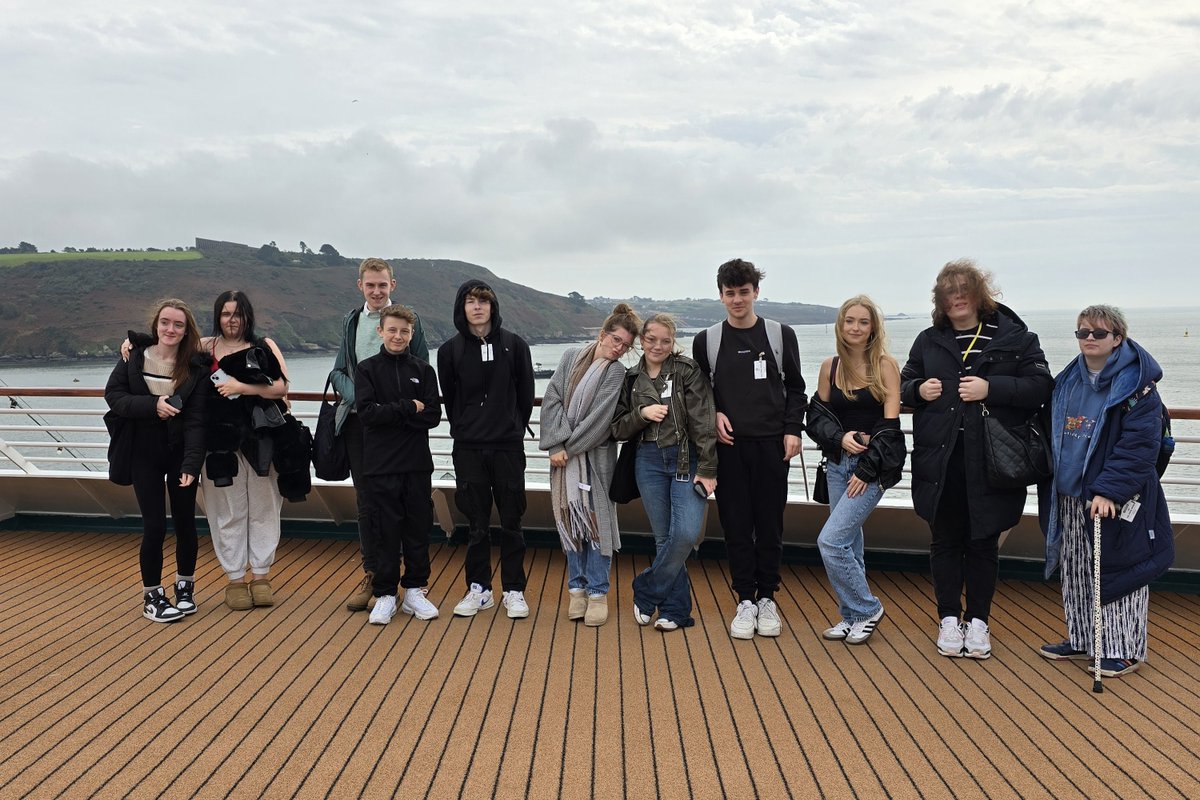 DiscoverYMCA's tweet photo. Our Level 3 Travel &amp; Tourism students had an amazing time volunteering with Plymouth Cruise Ambassadors! 

Our students help welcomed 800 guests from the MV Artania, gained customer service skills, and even got to explore the ship! 🚢✨ https://t.co/JKFnVUS6cM
