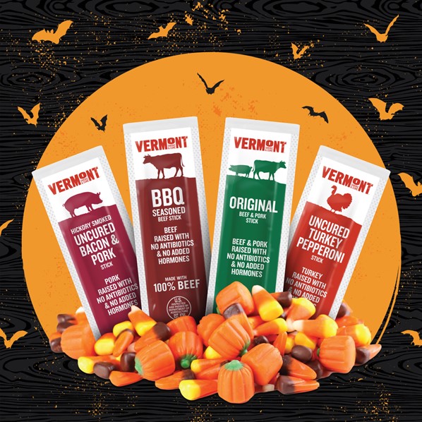 Give your neighborhood a healthier sweet alternative with our 96ct mini meat sticks! These delicious, protein-packed snacks satisfy cravings without the sugar crash🎃Enjoy 25% OFF with code SPOOKY25! #allergenfriendly #tealpumpkins #halloween2024 #halloweentreats #trickortreat