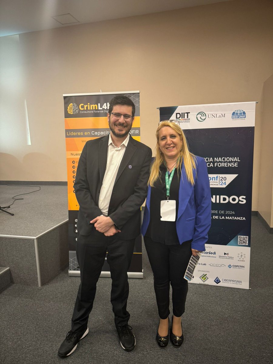 InFo-Conf 2024 - VIII Conferencia Nacional de Informática Forense

Disertación de <a href="/bruno_constanzo/">🐚 Bruno Constanzo (@bconstanzo@infosec.exchange)</a>  y  Belén Álvarez, "Guía para la adquisición, preservación y presentación de evidencia digital": youtube.com/watch?v=5AQ-YU…

<a href="/UnlamOficial/">Universidad Nacional de La Matanza</a> <a href="/DiitUnlam/">DIIT UNLaM</a>  #RedUNIF <a href="/infolabmdq/">InFo-Lab</a>  <a href="/criml4b/">Criml4b</a>