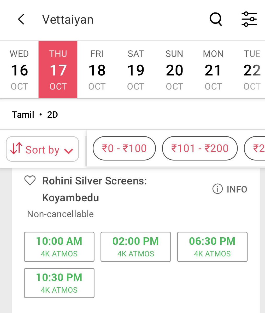 TamilCensor's tweet photo. #Rohini Theaters Movie Shows : 

#BLACK: 8 shows ✅
#Vettaiyan: 4 shows ❌

Never in the history of Indian Cinema has a senior actor lost to a next-generation actor the way #Rajinikanth has lost to #Jeeva.

There is no better example to prove that #Vettaiyan is the BIGGEST ALL TIME INDUSTRY DISASTER in Indian cinema.