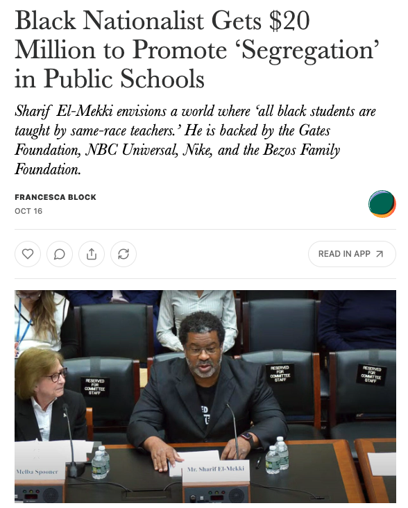 SteveGuest's tweet photo. DARK MONEY UPDATE: "An adviser to Pennsylvania governor Josh Shapiro, who supports school segregation and is a member of the Black Panther Party with family ties to Iran, runs a nonprofit that has raked in nearly $20 million in donations from the government and nonprofits, including the Gates Foundation." https://t.co/97n011bdCr