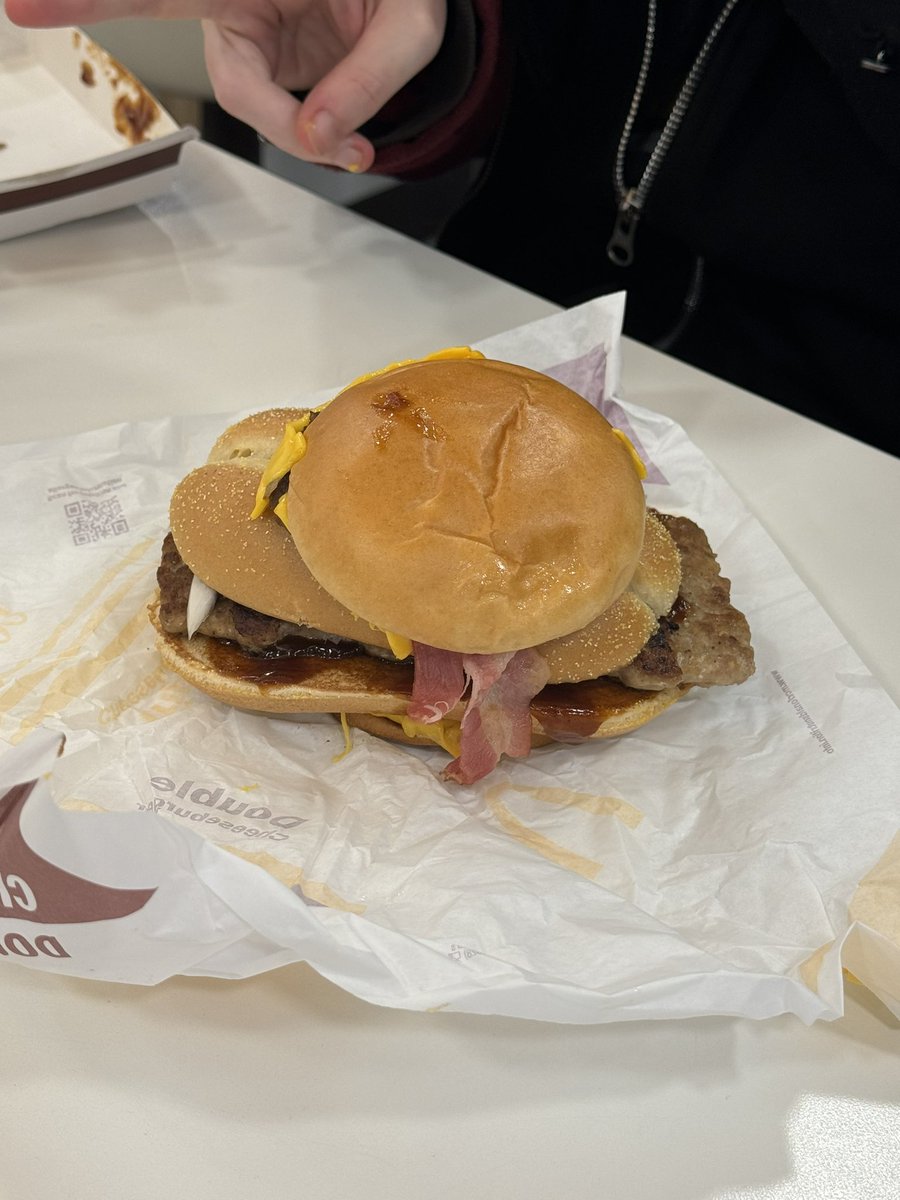 Saint_Treacle's tweet photo. For the first time in a decade the McRib has returned, so naturally we made the #mccoxandcrendor 
You two are truly visionaries @crendor @JesseCox https://t.co/7uSQBbaH1U