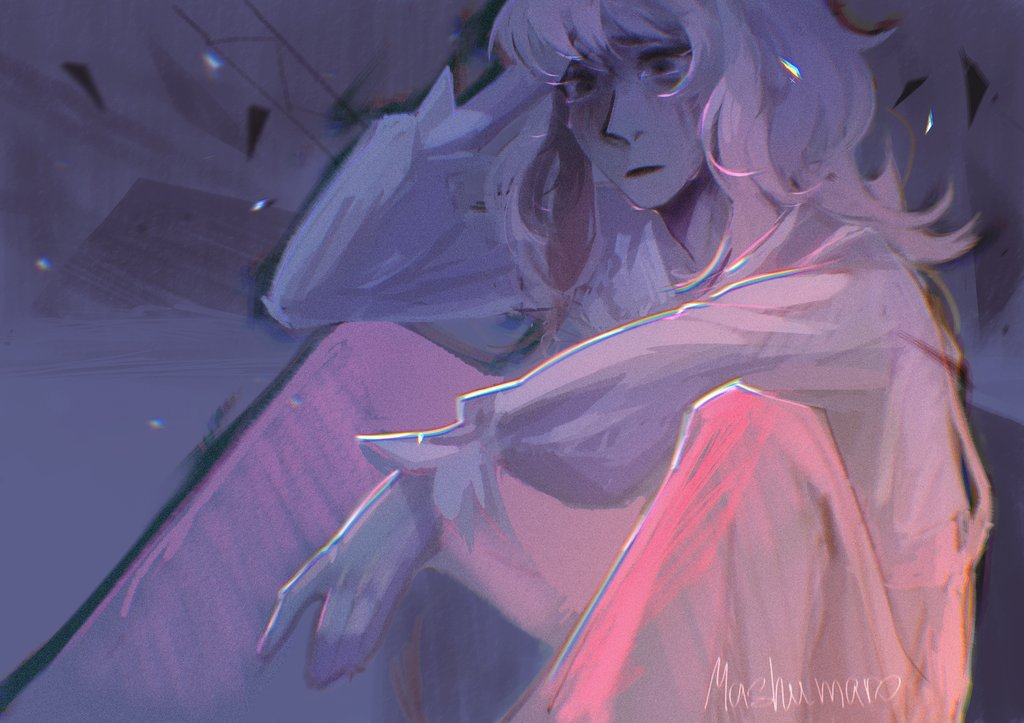 Mashuroneko's tweet image. …...........
If I had said it earlier... Maybe it would have been different...
…...........
Hardly...

#digitalart #prsk_FA #mizukiakiyama #mizu5