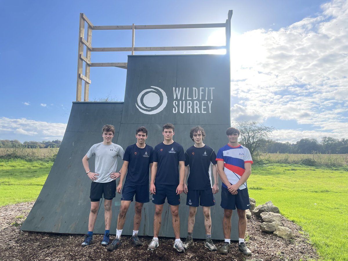 WhitgiftSport's tweet photo. Great afternoon at WildFit Surrey for 6th form games today. 5 of 13 also making it up the 12ft warped wall. Great fun and something different! https://t.co/IlDOmvSo38