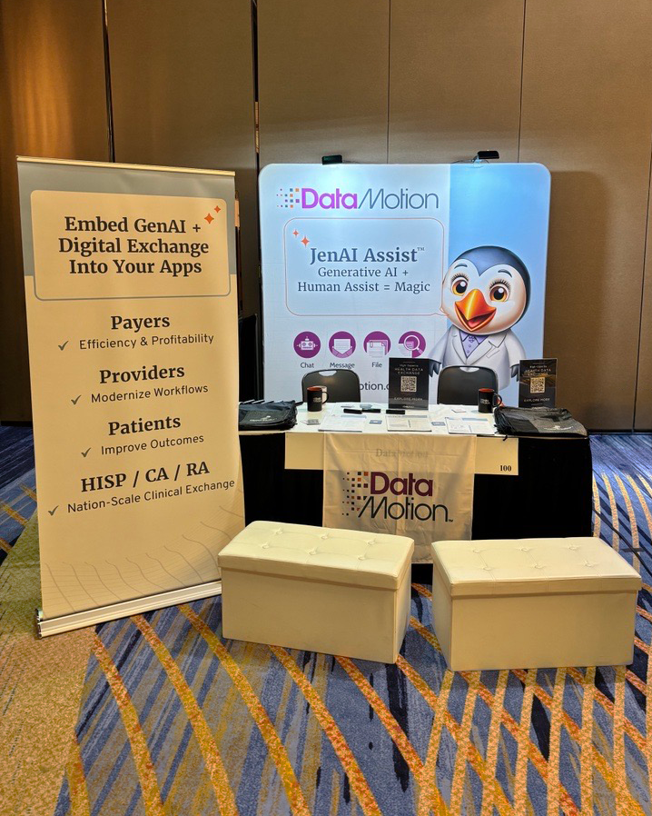 We’re here at the #NJDVHIMSS Fall Conference! Stop by Booth 100 &amp; chat w/ us about the future of #HealthIT, #interoperability &amp; #GenAI.

Schedule time to connect w/ <a href="/ChrisGrunks/">Christian Grunkemeyer</a>: hubs.li/Q02TGbxR0

<a href="/bobjanacek/">Bob Janacek</a>, <a href="/_ammurray/">anne marie</a>, <a href="/jamesh_dm/">JimH_DM</a>

#PatientEngagement <a href="/NJHIMSS/">NJHIMSS</a> <a href="/DVHIMSS/">DVHIMSS</a>