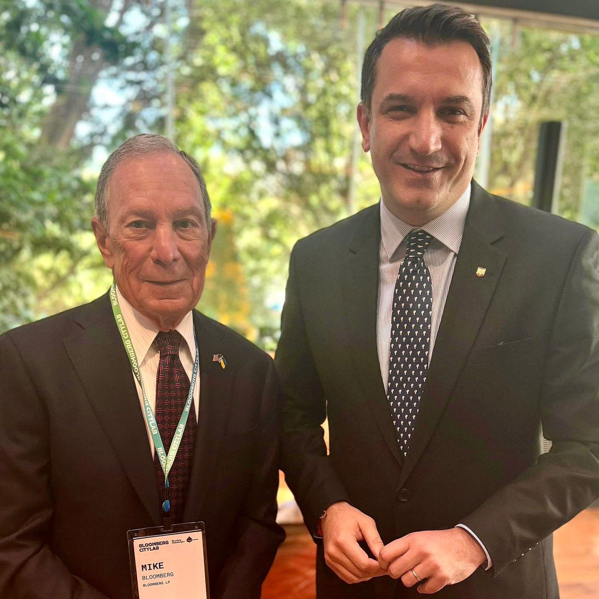 Erion Veliaj #MedCapitalCulture2025 🇪🇺🇦🇱 (@erionveliaj) on Twitter photo Great to meet “World Mayor” <a href="/MikeBloomberg/">Mike Bloomberg</a> at <a href="/CityLab/">Bloomberg CityLab</a> 🇦🇱❤️🇺🇸
So grateful as Tirana has been the main beneficiary in SE Europe of <a href="/BloombergDotOrg/">Bloomberg Philanthropies</a> - from our Streets for Kids program (Asphalt Art) to the top training at Bloomberg-Harvard <a href="/CenterforCities/">Bloomberg Center for Cities at Harvard University</a> 🙏🏼👫🎓
Looking forward Great to meet “World Mayor” <a href="/MikeBloomberg/">Mike Bloomberg</a> at <a href="/CityLab/">Bloomberg CityLab</a> 🇦🇱❤️🇺🇸
So grateful as Tirana has been the main beneficiary in SE Europe of <a href="/BloombergDotOrg/">Bloomberg Philanthropies</a> - from our Streets for Kids program (Asphalt Art) to the top training at Bloomberg-Harvard <a href="/CenterforCities/">Bloomberg Center for Cities at Harvard University</a> 🙏🏼👫🎓
Looking forward