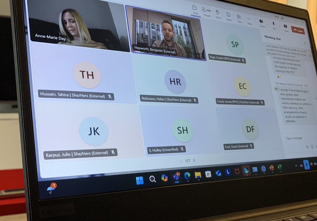 This morning was interesting. Sat in my living room, ready to present to the Ministry of Justice on Teams - I join and there are 200+ attendees! Yikes! Anyway, it went well + hope awareness is raised of the challenges facing ND children through the CJS <a href="/mcys_mmu/">MCYS</a> <a href="/mcrmetropolis/">MetroPolis</a>