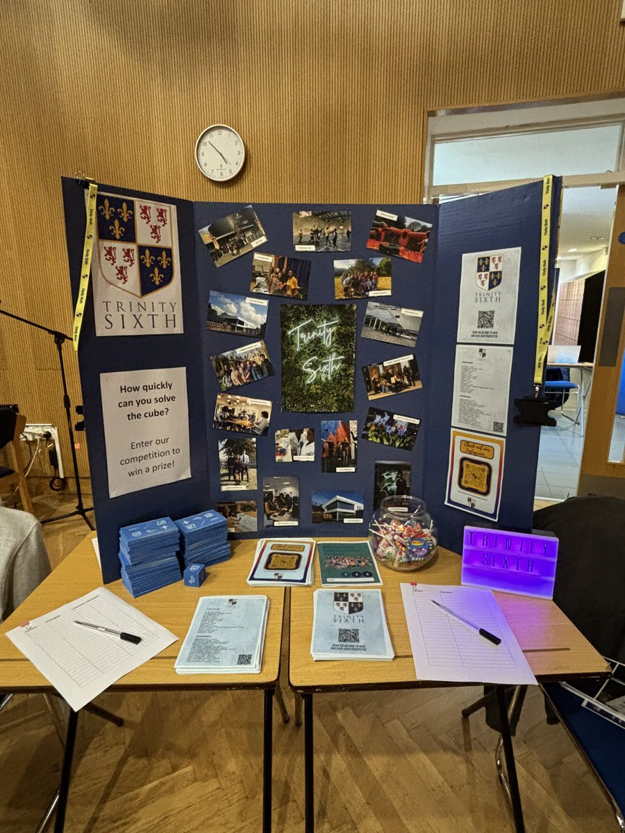 Trinity6thBelvd's tweet photo. Trinity Sixth @StPaulsAcademy1 careers fair! Come and meet us! #sixthform #trinitysixth @TrinitySchBelvd https://t.co/wwzaJZ6rDN