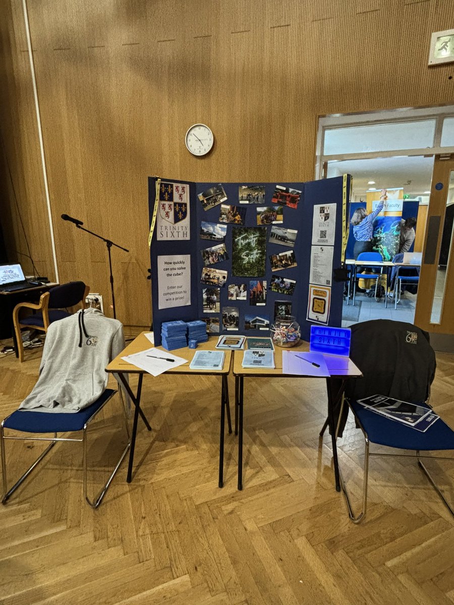 Trinity6thBelvd's tweet photo. Trinity Sixth @StPaulsAcademy1 careers fair! Come and meet us! #sixthform #trinitysixth @TrinitySchBelvd https://t.co/wwzaJZ6rDN