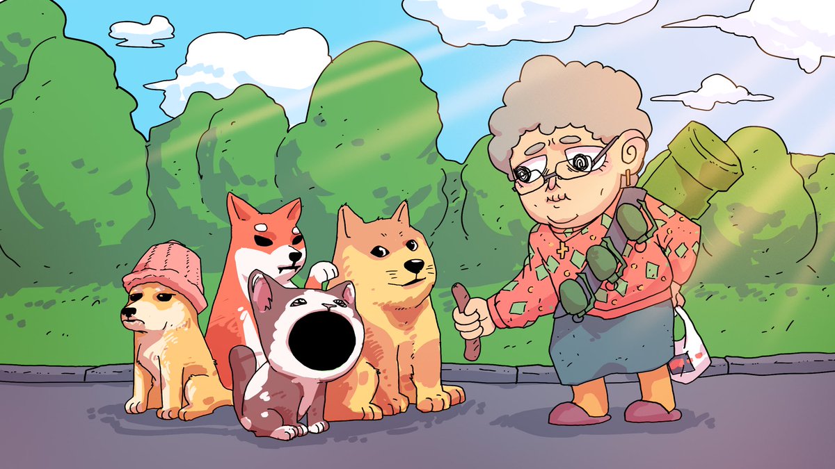 Market is flooded with animals. 

It’s time for Granny to take control of all the dogs and kitties.

Join the strong side💪🏻