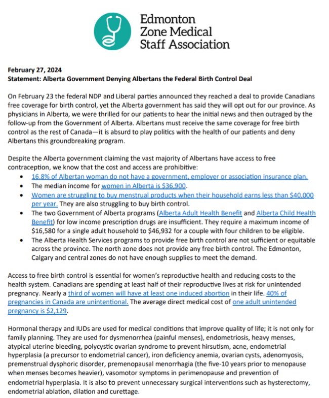 Edmonton Zone Medical Staff Association (@ezmsa2) on Twitter photo Reposting: Alberta Government Denying Albertans the Federal Birth Control Deal
NOTE: 16.8% OF ALBERTANS DO NOT HAVE INSURANCE.
Do better <a href="/AdrianaLaGrange/">Adriana LaGrange</a>
#ableg #abhealth <a href="/GoAHealth/">Alberta Health</a> Reposting: Alberta Government Denying Albertans the Federal Birth Control Deal
NOTE: 16.8% OF ALBERTANS DO NOT HAVE INSURANCE.
Do better <a href="/AdrianaLaGrange/">Adriana LaGrange</a>
#ableg #abhealth <a href="/GoAHealth/">Alberta Health</a>