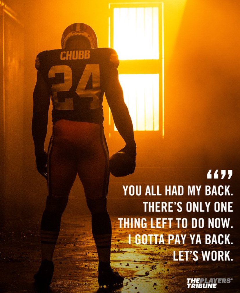 brownsfanuk's tweet photo. 🔁 Repost if you love Nick Chubb. 🤎🧡 https://t.co/SNa7fBExFI