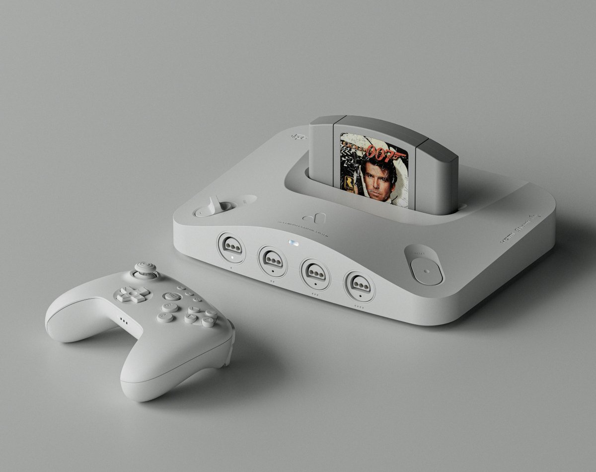 MetalJesusRocks's tweet image. Analogue 3D was shown today. FPGA w/ 100% compatibility with all N64 carts, Region Free. Bluetooth LE. Dualband Wifi. Four original-style controller ports. New 3D operating system. $249.99 - What do you think? Will you pick one up? analogue.co/3d