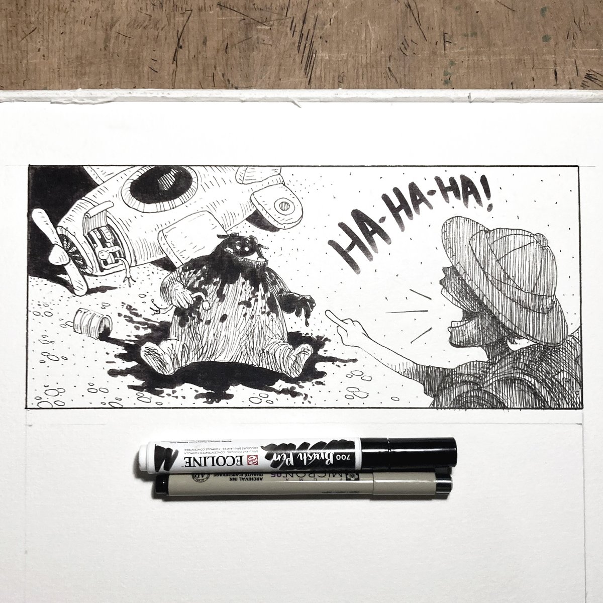 #inktober2024 
Day 16, “Grungy”
#inktober2024day16 #Inktober #ink