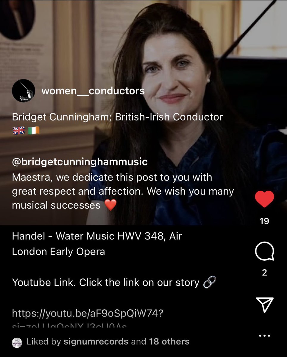 Bridget Cunningham (@musiccunningham) on Twitter photo Thanks to women_conductors for their dedication and also enjoyment of <a href="/LonEarlyOpera/">London Early Opera</a>’ Water Music by G.F. Handel 🎶 youtu.be/aF9oSpQiW74?si…
instagram.com/reel/DBG9YNegq… Thanks to women_conductors for their dedication and also enjoyment of <a href="/LonEarlyOpera/">London Early Opera</a>’ Water Music by G.F. Handel 🎶 youtu.be/aF9oSpQiW74?si…
instagram.com/reel/DBG9YNegq…