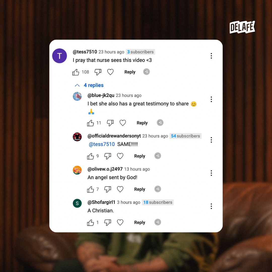 It has been amazing seeing the interactions in the comment section of  Andrew's video, WOW! 🥹 If you haven’t already, we highly encourage you to go and watch it! "Delafé Testimonies" Youtube Channel.

Revelation 12:11 ❤️‍🔥
