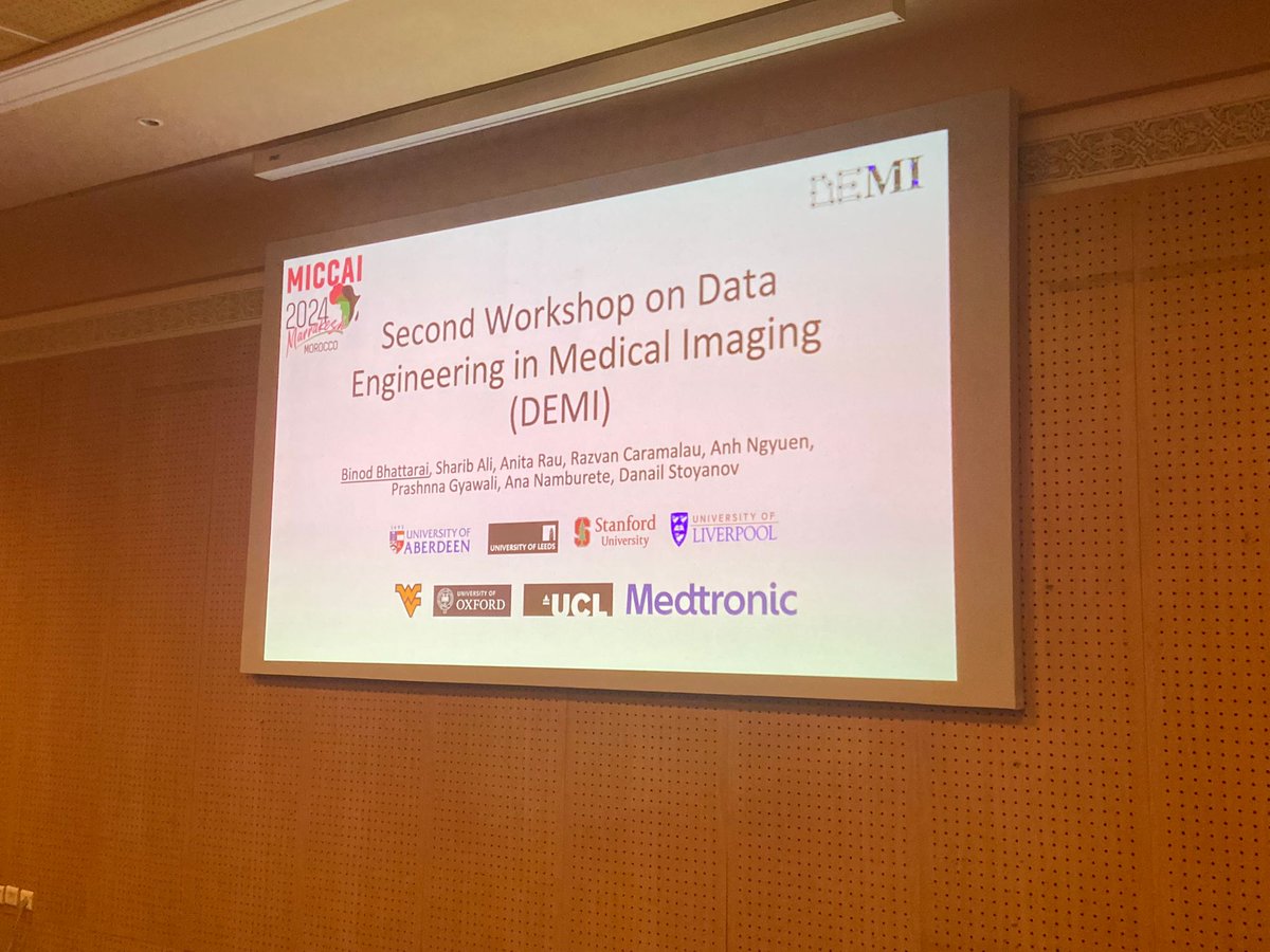 DEMI Workshop @MICCAI 2025 (@demiworkshop) on Twitter photo Last week, we wrapped up our second edition held in conjunction with #MICCAI2024. We are grateful to our three keynote speakers,<a href="/affrangi/">Prof Alejandro Frangi FREng</a> <a href="/BernhardKainz1/">Bernhard Kainz</a>, <a href="/lena_maierhein/">Lena Maier-Hein New: @lena-maier-hein.bsky.social</a>, authors, reviewers, sponsors, and the amazing crowd of participants for making the event a grand success. Last week, we wrapped up our second edition held in conjunction with #MICCAI2024. We are grateful to our three keynote speakers,<a href="/affrangi/">Prof Alejandro Frangi FREng</a> <a href="/BernhardKainz1/">Bernhard Kainz</a>, <a href="/lena_maierhein/">Lena Maier-Hein New: @lena-maier-hein.bsky.social</a>, authors, reviewers, sponsors, and the amazing crowd of participants for making the event a grand success.