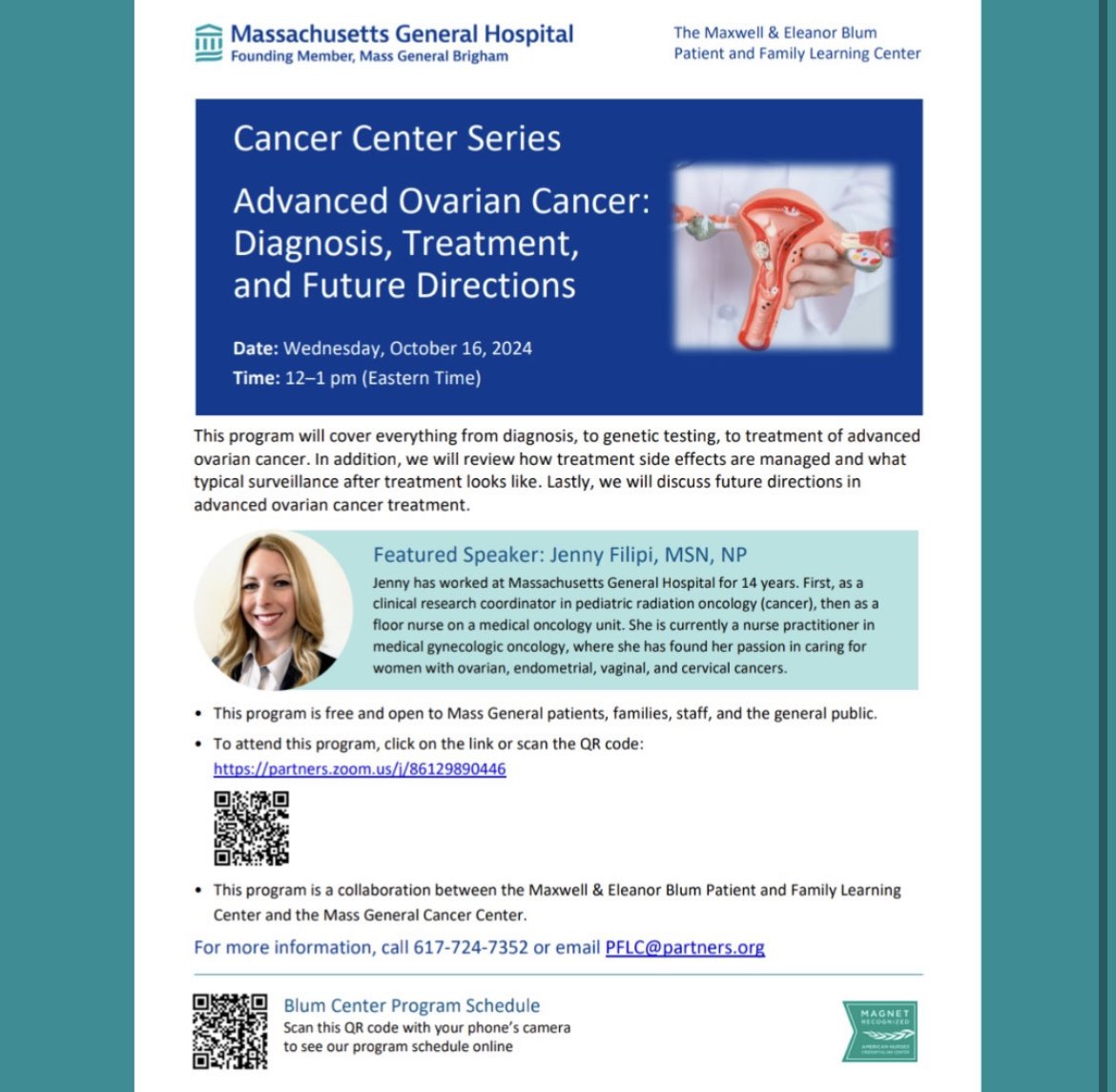 Happening now!

Blum Center program on "Advanced Ovarian Cancer: Diagnosis, Treatment, and Future Directions"

Link to attend: partners.zoom.us/j/86129890446