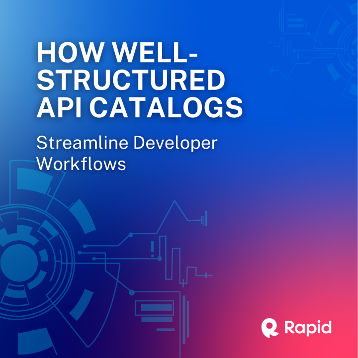 Rapid_API's tweet image. Streamline your developer workflows with an organized API catalog. Learn more at rapidapi.com
#APICatalog #DeveloperWorkflows #APIs #TechInnovation