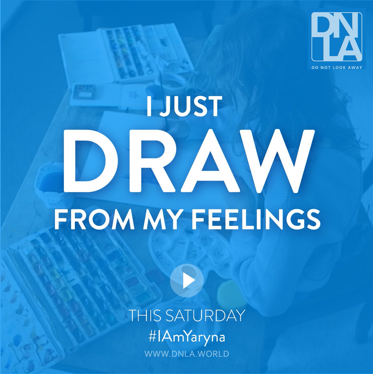 DNLA_WORLD's tweet photo. Creating change. Art with a purpose! Yaryna's story drops on Saturday. Subscribe to our YouTube channel so you don't miss it! https://t.co/WVUDNkhL4L
#IAmYaryna #DNLAStories #DNLA https://t.co/rQqZTJG4Te