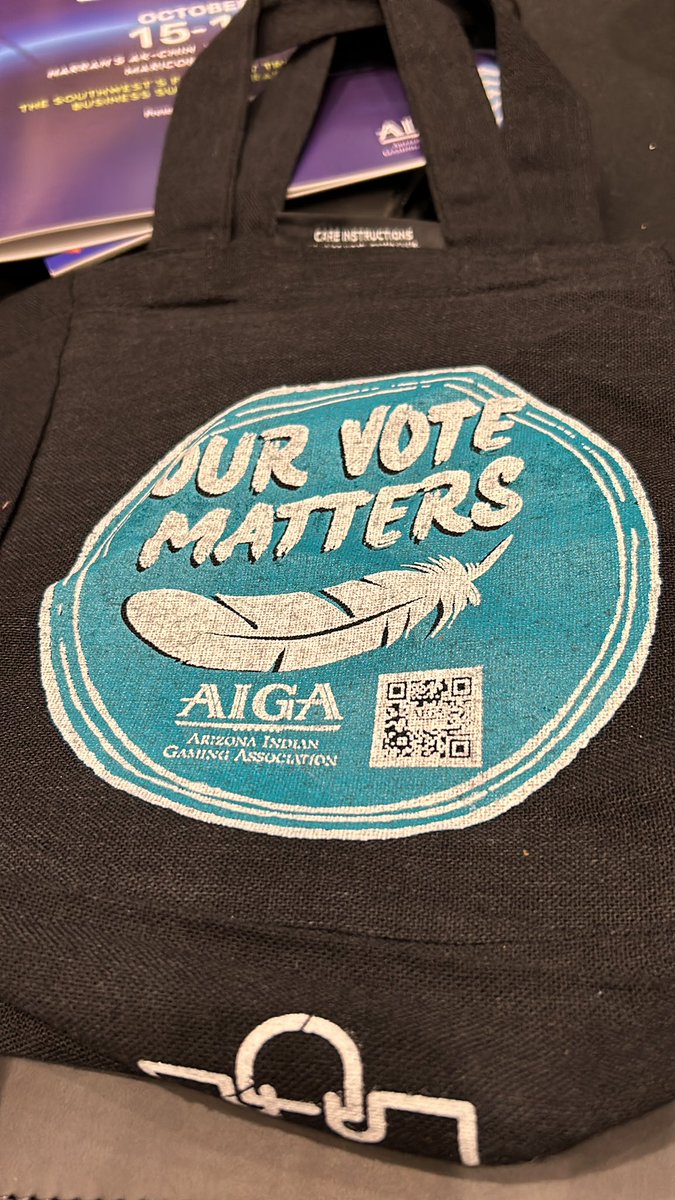 neshobadude83's tweet image. Nice swag bag from the expo. Let’s go Arizona! 🪶 

#USElection2024 #IndigenousVoice #NativeVotes