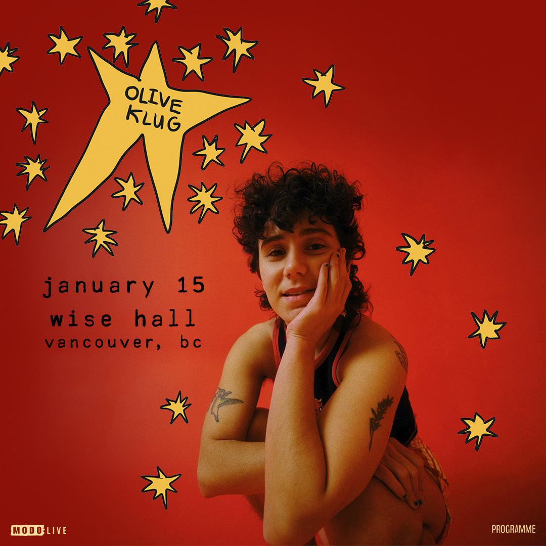 MODO-LIVE (@modo_live) on Twitter photo JUST ANNOUNCED: <a href="/OliveKlug/">olive klug</a> comes to the @wisehall on Jan 15th! Presale begins Thursday, October 17th at 9AM PT (pw: klugbugs). On-sale begins Friday, October 18th at 9AM PT:
bit.ly/OliveKlug-YVR
#vancitybuzz #vancouverevents #yvrconcerts JUST ANNOUNCED: <a href="/OliveKlug/">olive klug</a> comes to the @wisehall on Jan 15th! Presale begins Thursday, October 17th at 9AM PT (pw: klugbugs). On-sale begins Friday, October 18th at 9AM PT:
bit.ly/OliveKlug-YVR
#vancitybuzz #vancouverevents #yvrconcerts