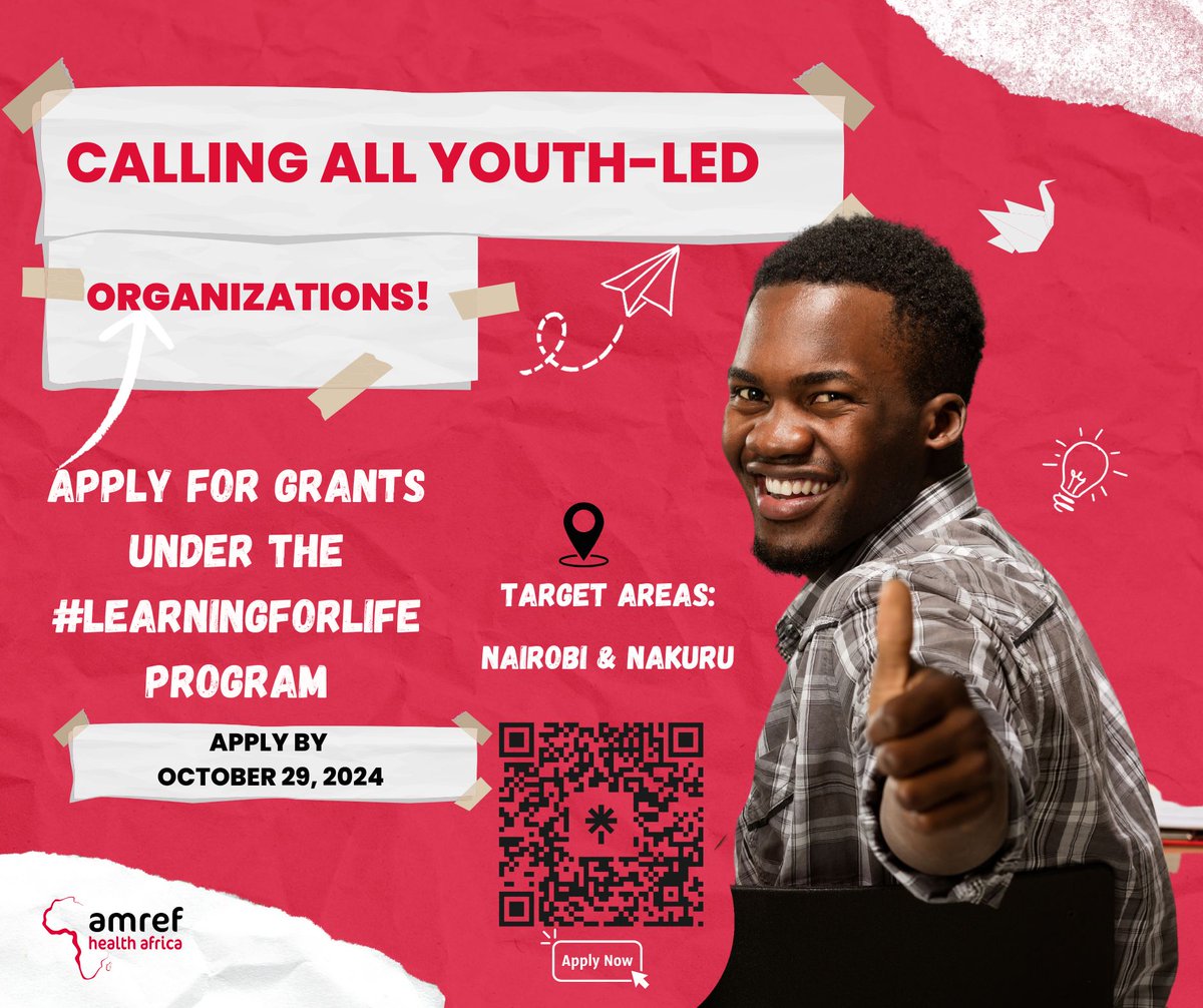 YACT_Africa's tweet image. 🚨Apply for grants under the #LearningForLife Program to strengthen health policy, engage youth, and address workforce gaps in Nairobi &amp;amp; Nakuru.

📅 Grant information session: Oct 22, 10 AM EAT
📄 Apply by Oct 29, 5 PM EAT

🔗 Details: ow.ly/SBum50TMNcu

#GrantOpportunity