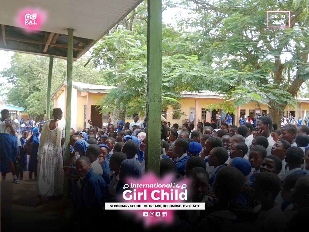 salove_foundatn's tweet photo. [1/4] Inspiring the next generation of leaders! On the 9th of October, in celebration of the International Day of the Girl Child, we went to Ogbomoso high school to discuss Purity and Godly loving for the girl child.
#pal #love #peace #PALFoundation #palfoundation🕊️🤍 https://t.co/6iRdOf0ZZJ